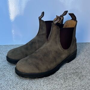 Blundstone 585 Classic Men's Chelsea Boots in Rustic Brown Sz AU 11 US 12